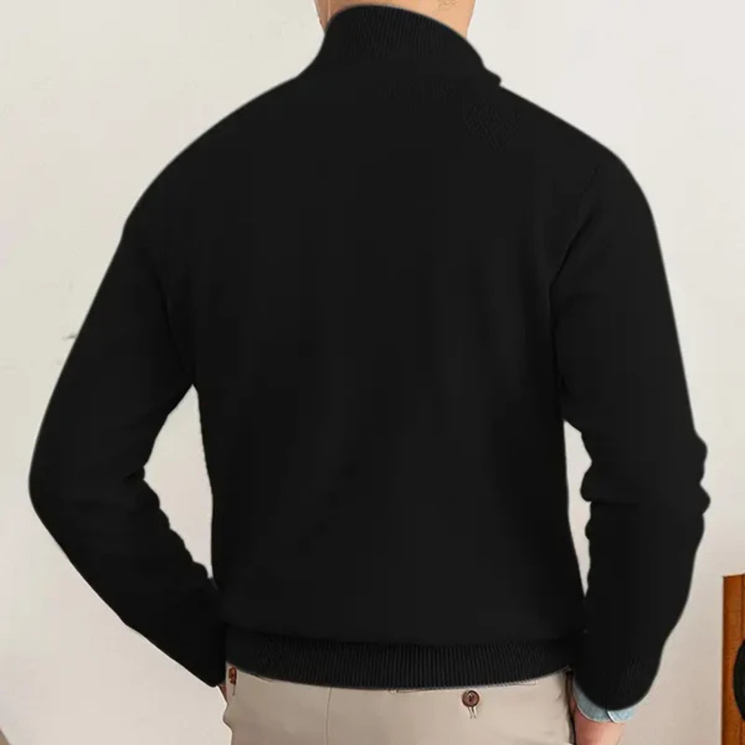 Herren Pullover | Halber Reißverschluss erhöhter Abschluss
