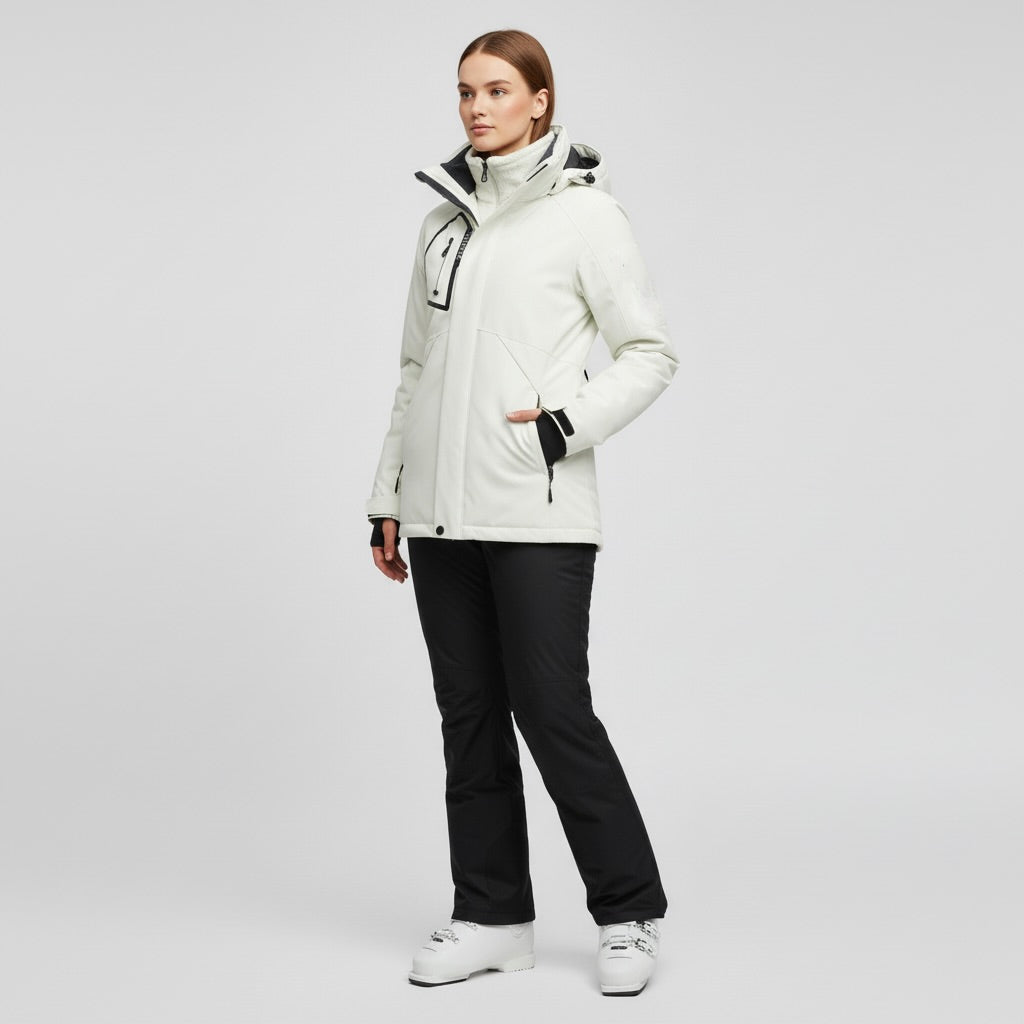 Damen Skiset | Strukturierte Jacke Hose wintertaugliche Ausführung