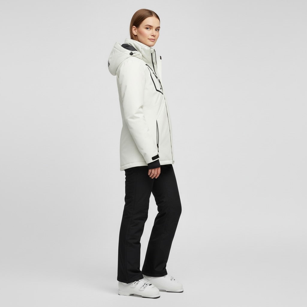Damen Skiset | Strukturierte Jacke Hose wintertaugliche Ausführung
