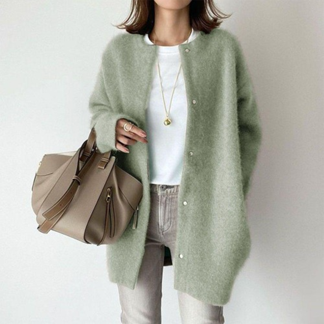 Damen Strickjacke | Offene Front mit gleichmäßiger Kantenführung