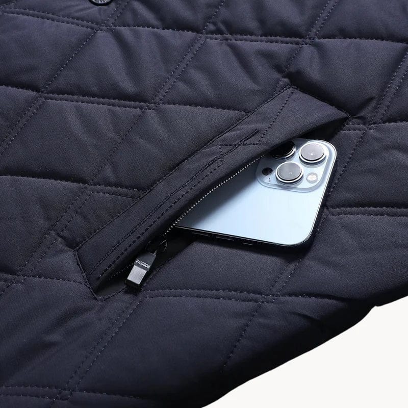 Herren-Steppjacke mit gleichmäßiger Steppung | neutrale Ausführung