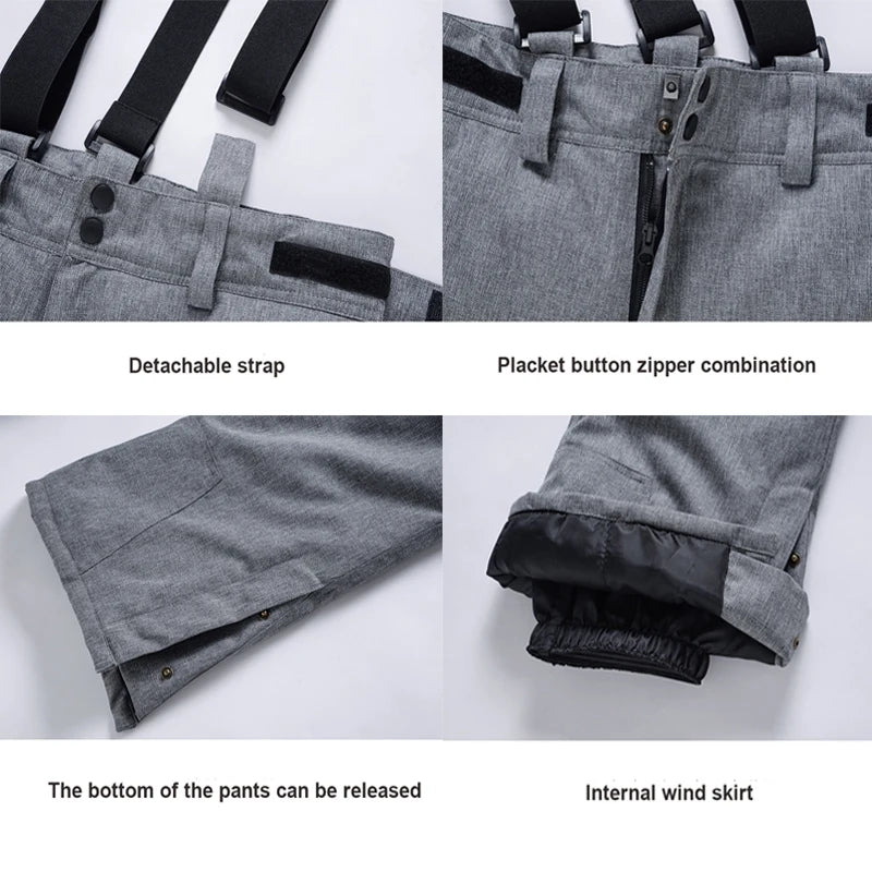 Unisex-Skihose mit Trägersystem | wintertauglich
