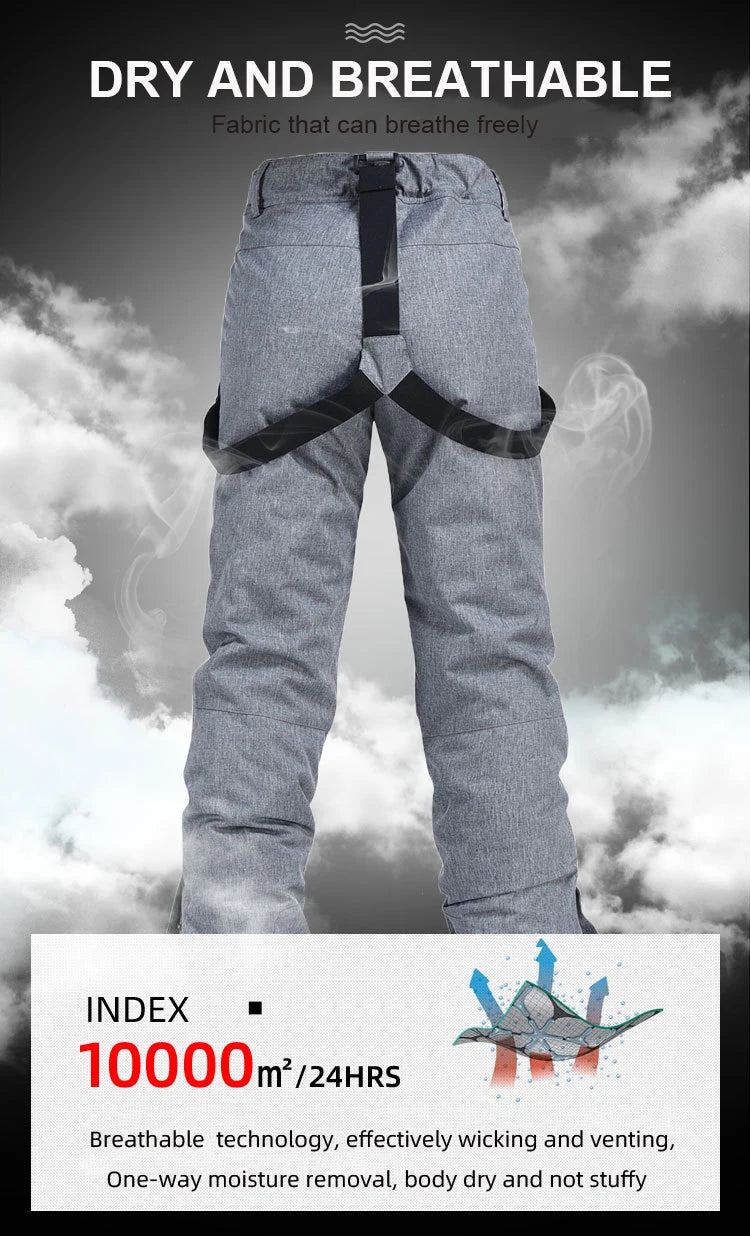 Unisex-Skihose mit Trägersystem | wintertauglich