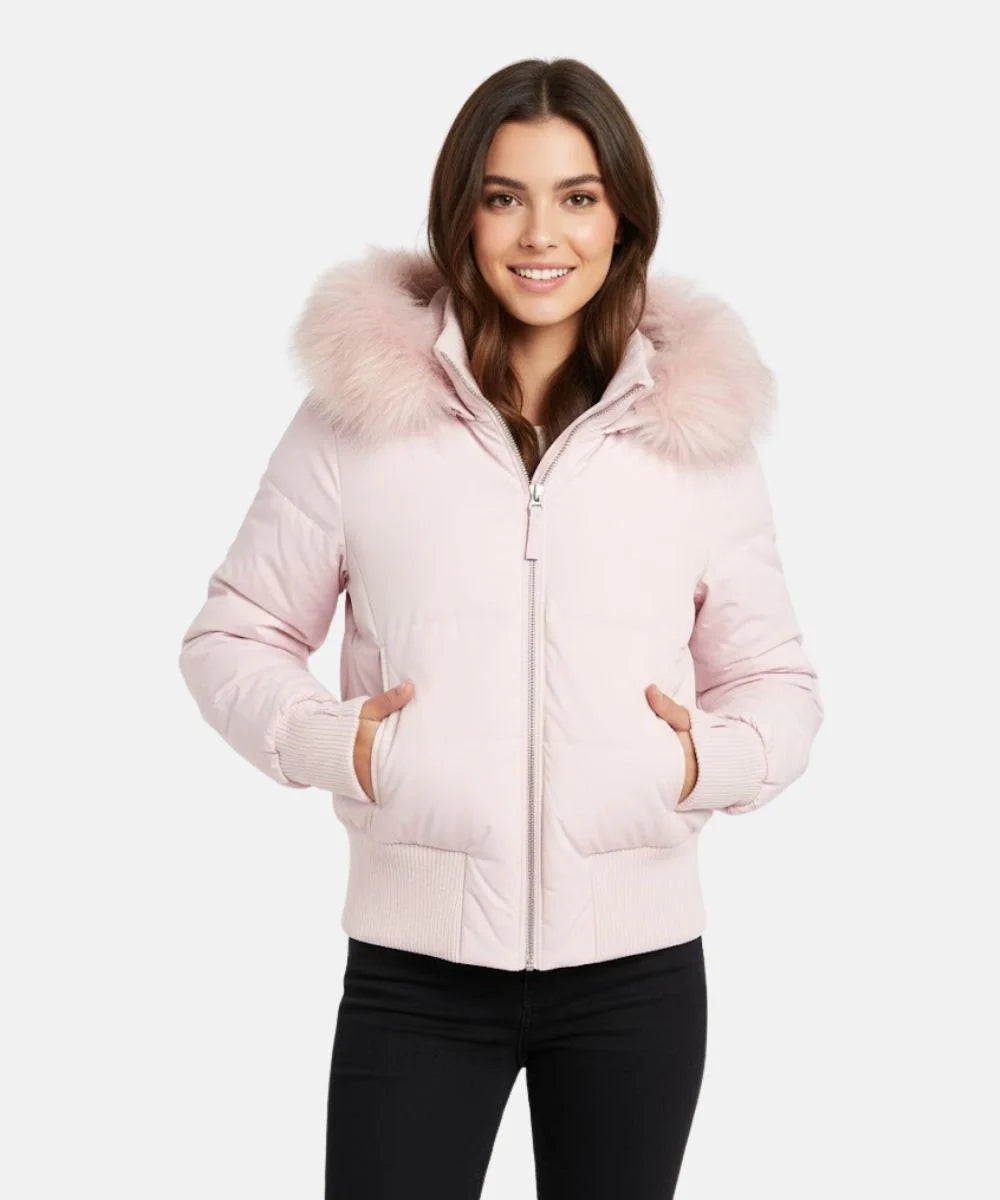 Damen Jacke | Abnehmbare Kapuze mit elastischen Bündchen