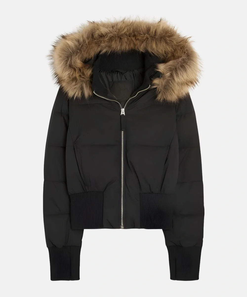 Damen Jacke | Abnehmbare Kapuze mit elastischen Bündchen