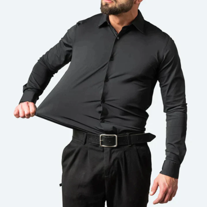 Herrenhemd | Stretch-Design für Alltag Freizeit und Business