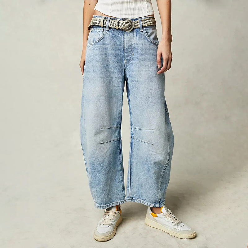 Damen Hose | Weit geschnittene Ausführung mit gerader Form