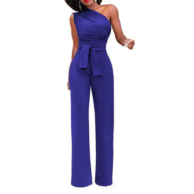 Damen Jumpsuit | asymmetrischer Schulterabschluss