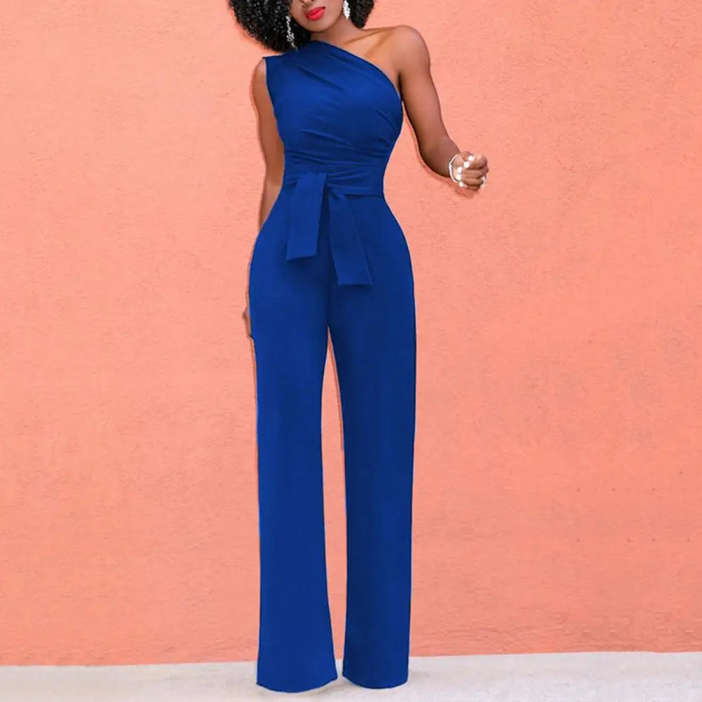 Damen Jumpsuit | asymmetrischer Schulterabschluss