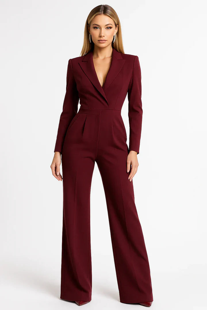 Damen Overall | V-Ausschnitt und Beinpartie