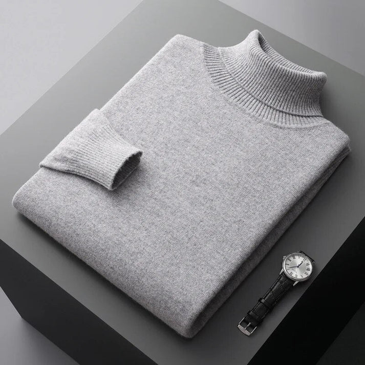 Herren Rollkragenpullover | klar geschnittene Passform