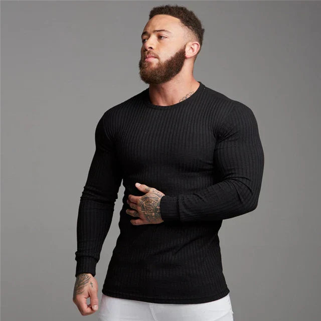Pullover Herren | Rundhalsausschnitt mit Gerader Form