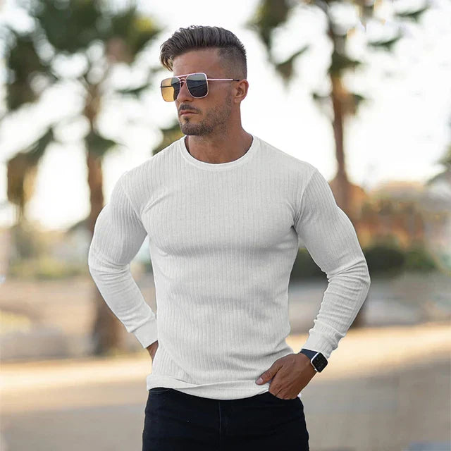Pullover Herren | Rundhalsausschnitt mit Gerader Form