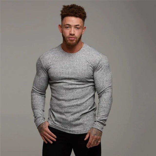 Pullover Herren | Rundhalsausschnitt mit Gerader Form