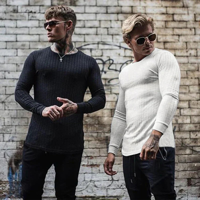 Pullover Herren | Rundhalsausschnitt mit Gerader Form
