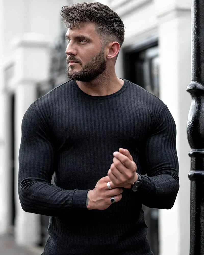 Herren Pullover | Rundhals mit gerader Grundform