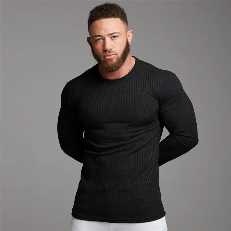 Pullover Herren | Rundhalsausschnitt mit Gerader Form