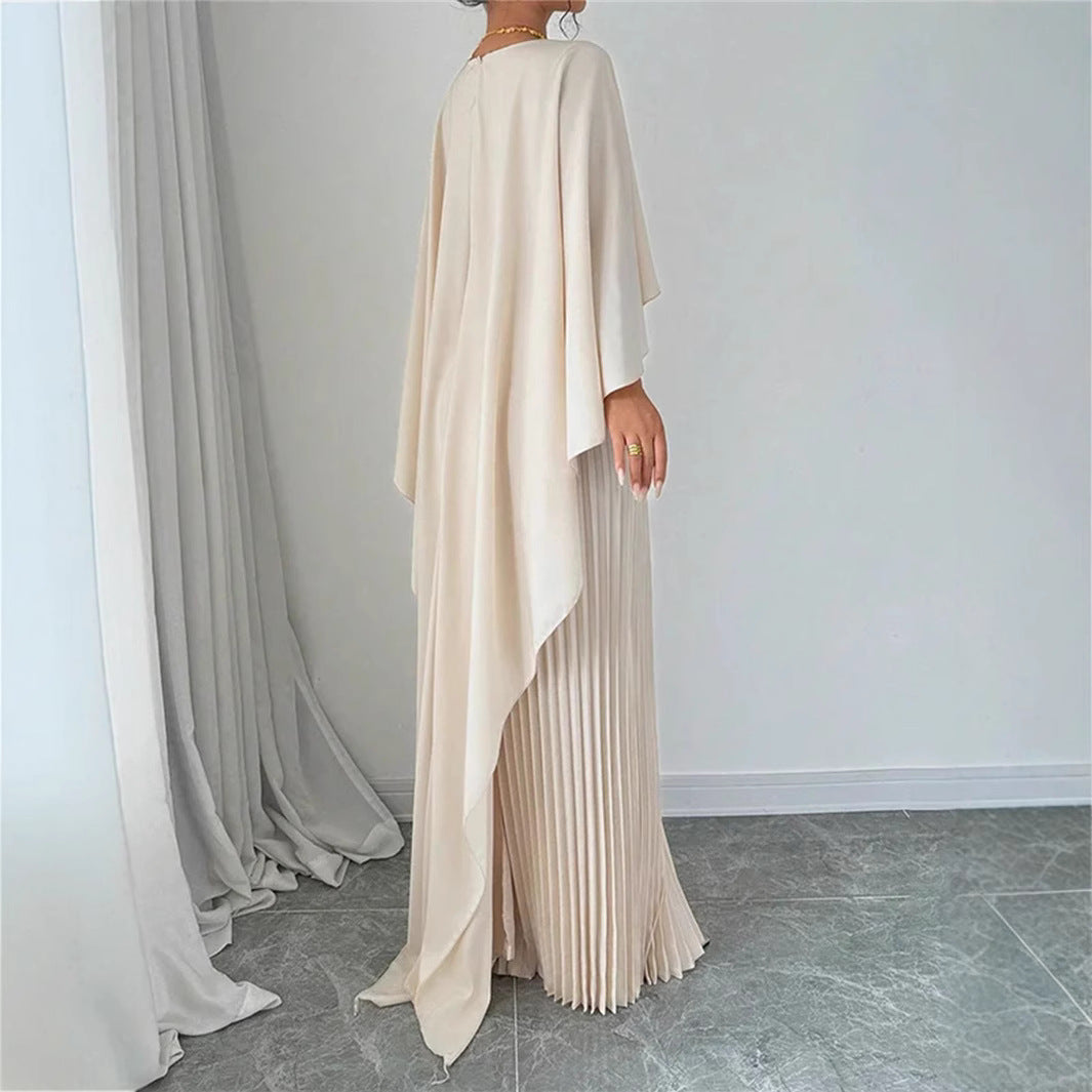 Damen Kleid | Lange Ausführung mit Plisseefalten