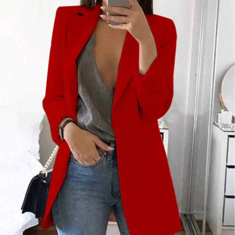 Damen-Blazer mit klarer Schnittführung | berufliche Ausrichtung