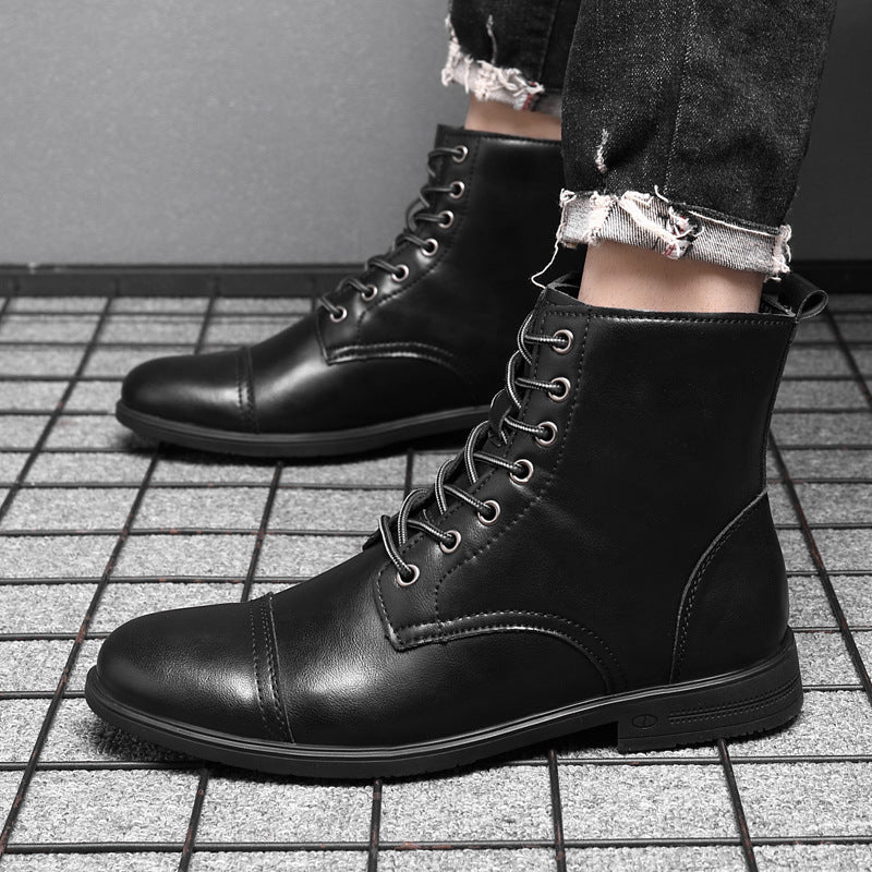 Herren Stiefel | Schnürfront mit durchgehender Schafthöhe
