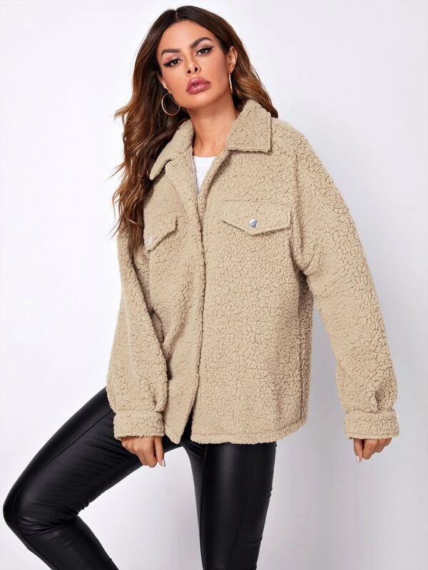 Damenjacke | Jackenform mit Kragen und Taschenanordnung