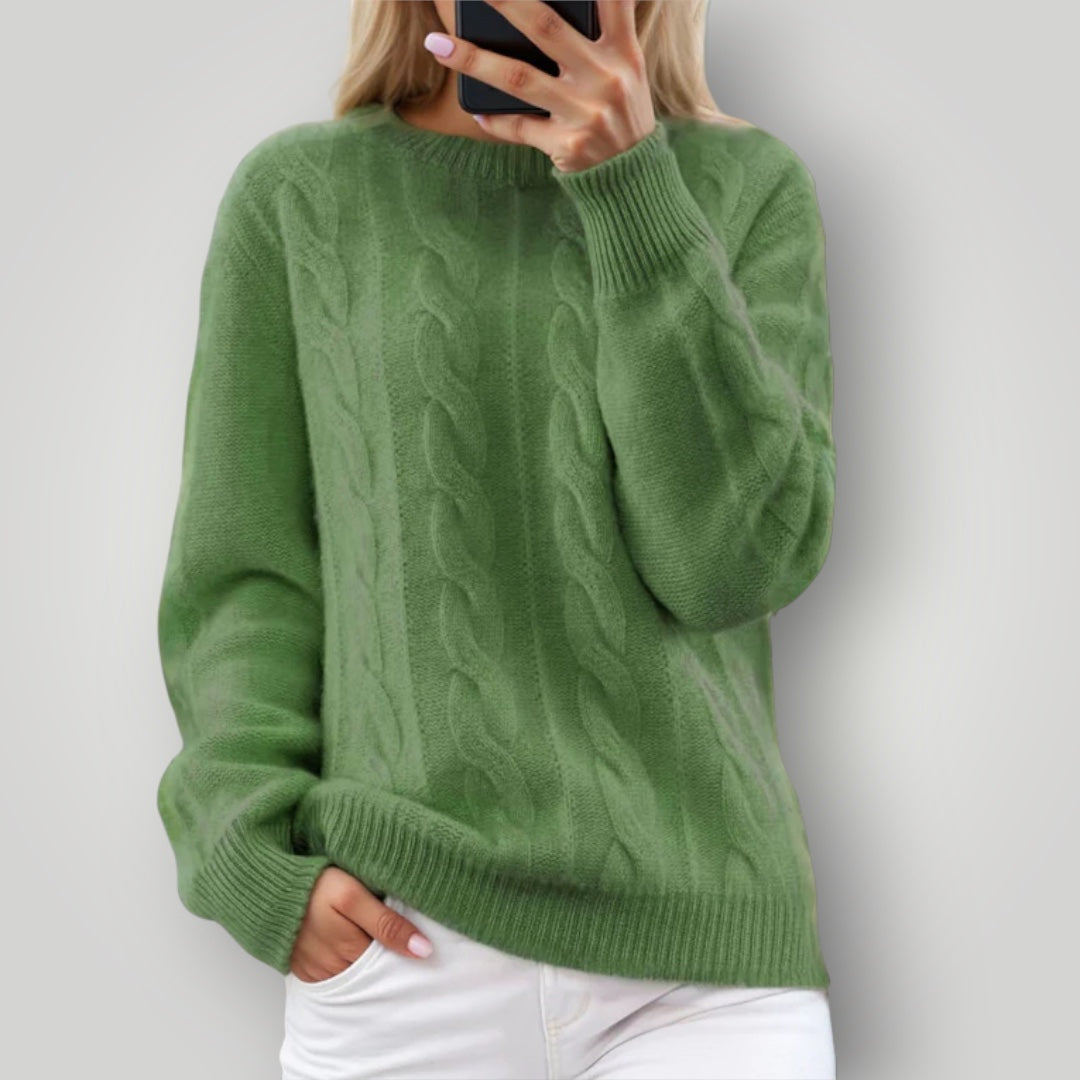 Damen Strickpullover – Warmer Winterpullover langarm