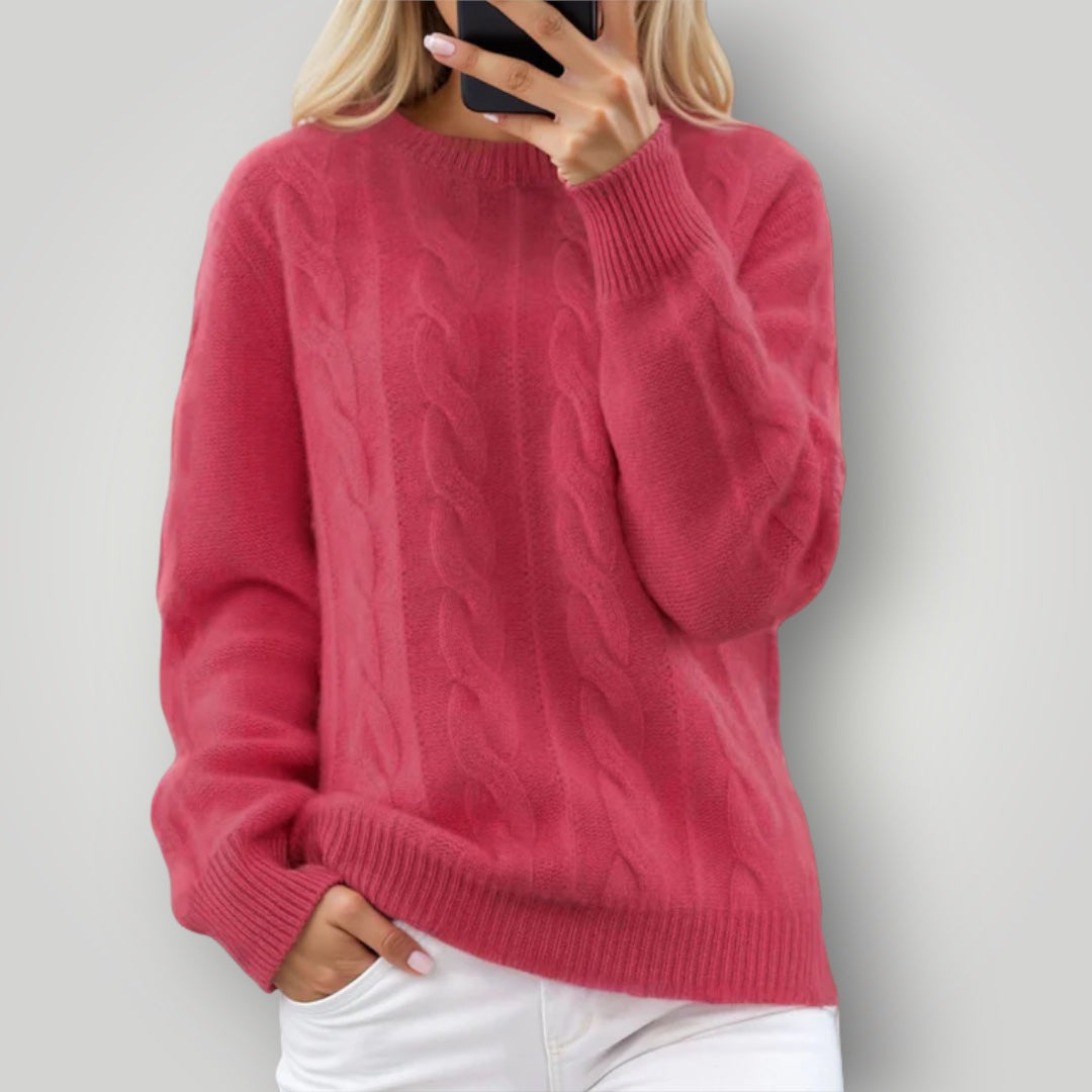 Damen Strickpullover – Warmer Winterpullover langarm
