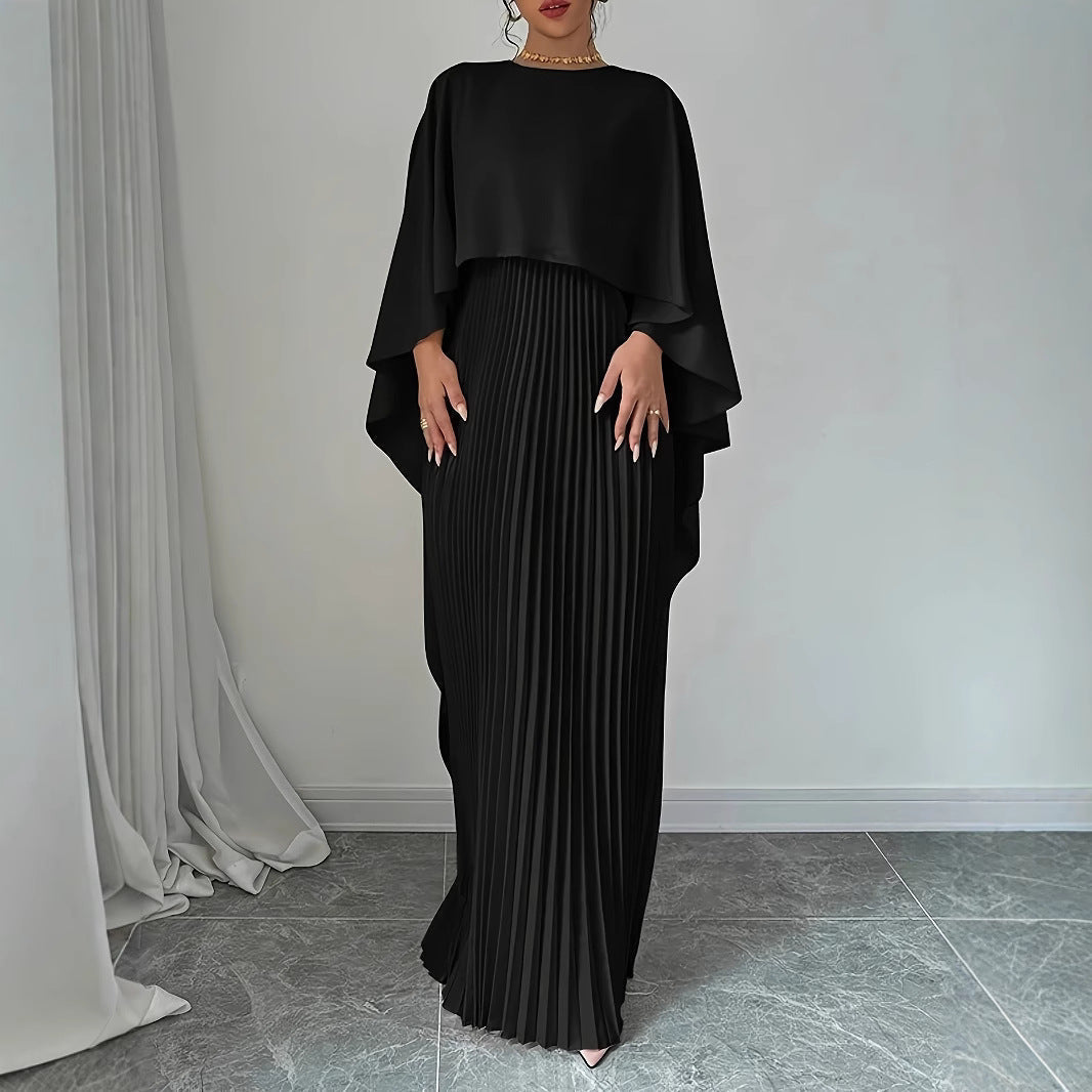 Damen Kleid | Lange Ausführung mit Plisseefalten