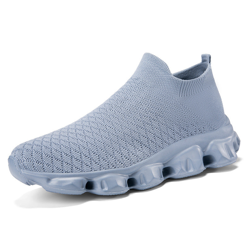 Freizeitschuhe Damen | Elastisches Strickoberteil mit Profilsohle