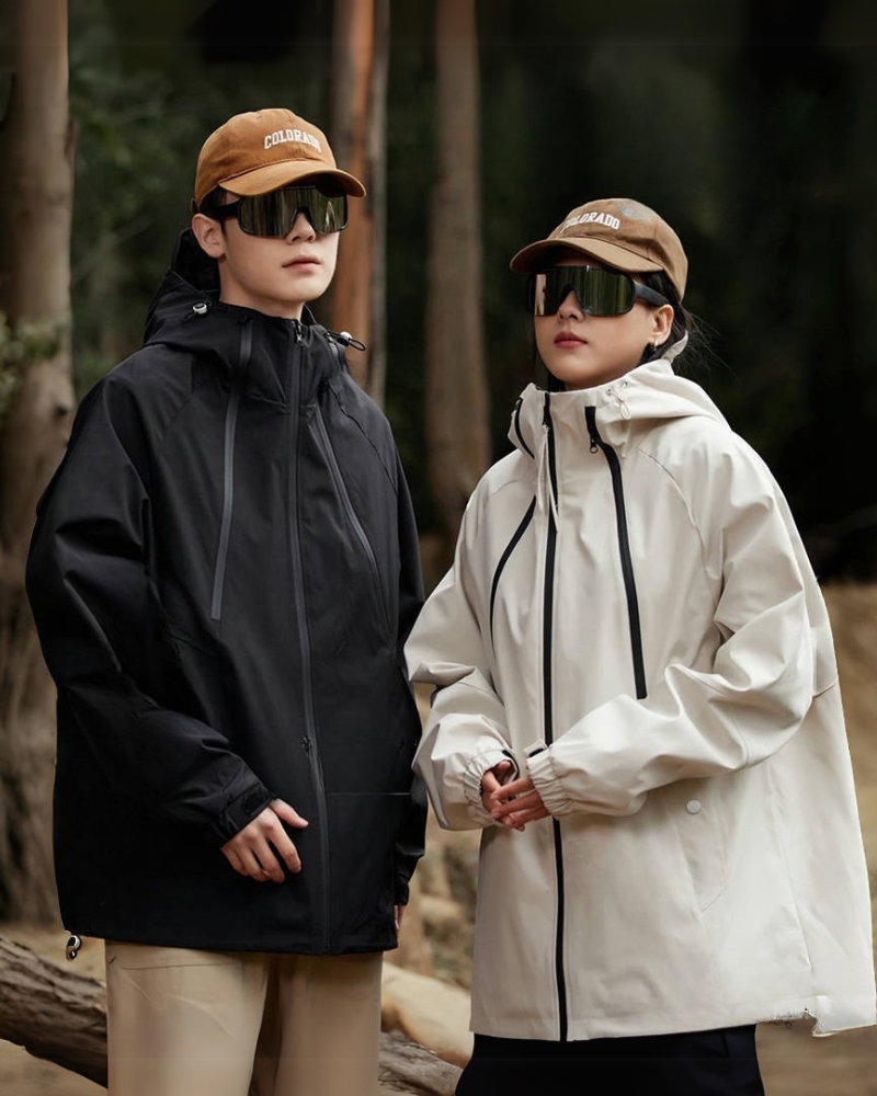 Unisex Jacke | Geschlossene Regenausführung mit Kapuze