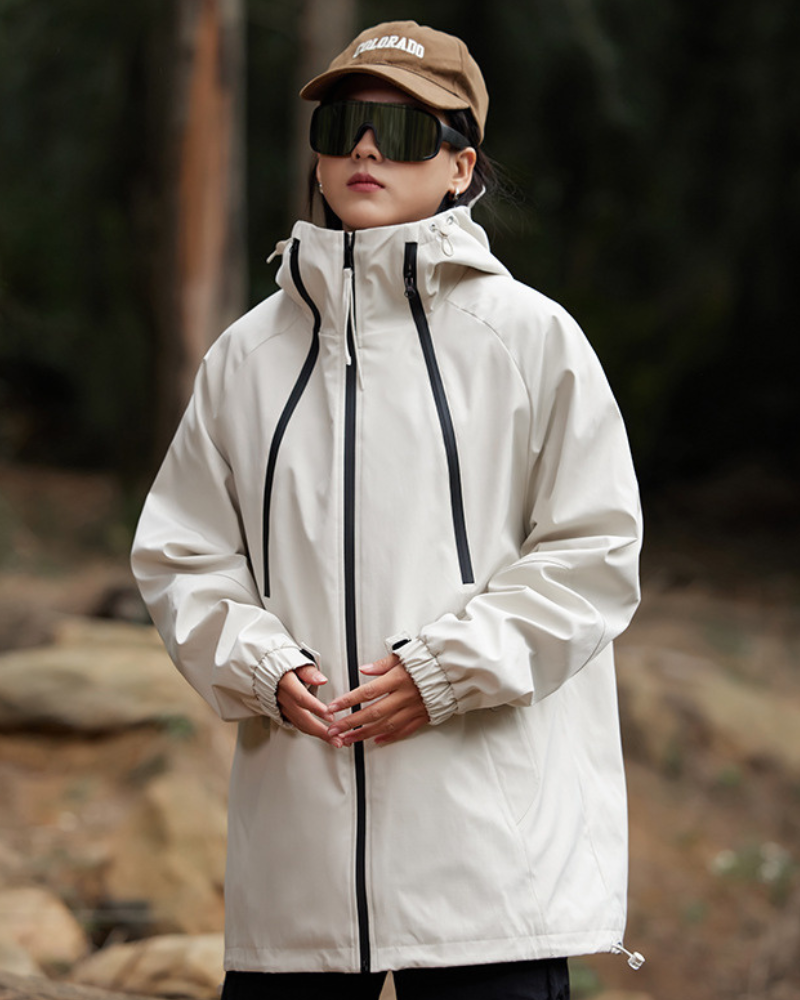 Unisex Jacke | Geschlossene Regenausführung mit Kapuze