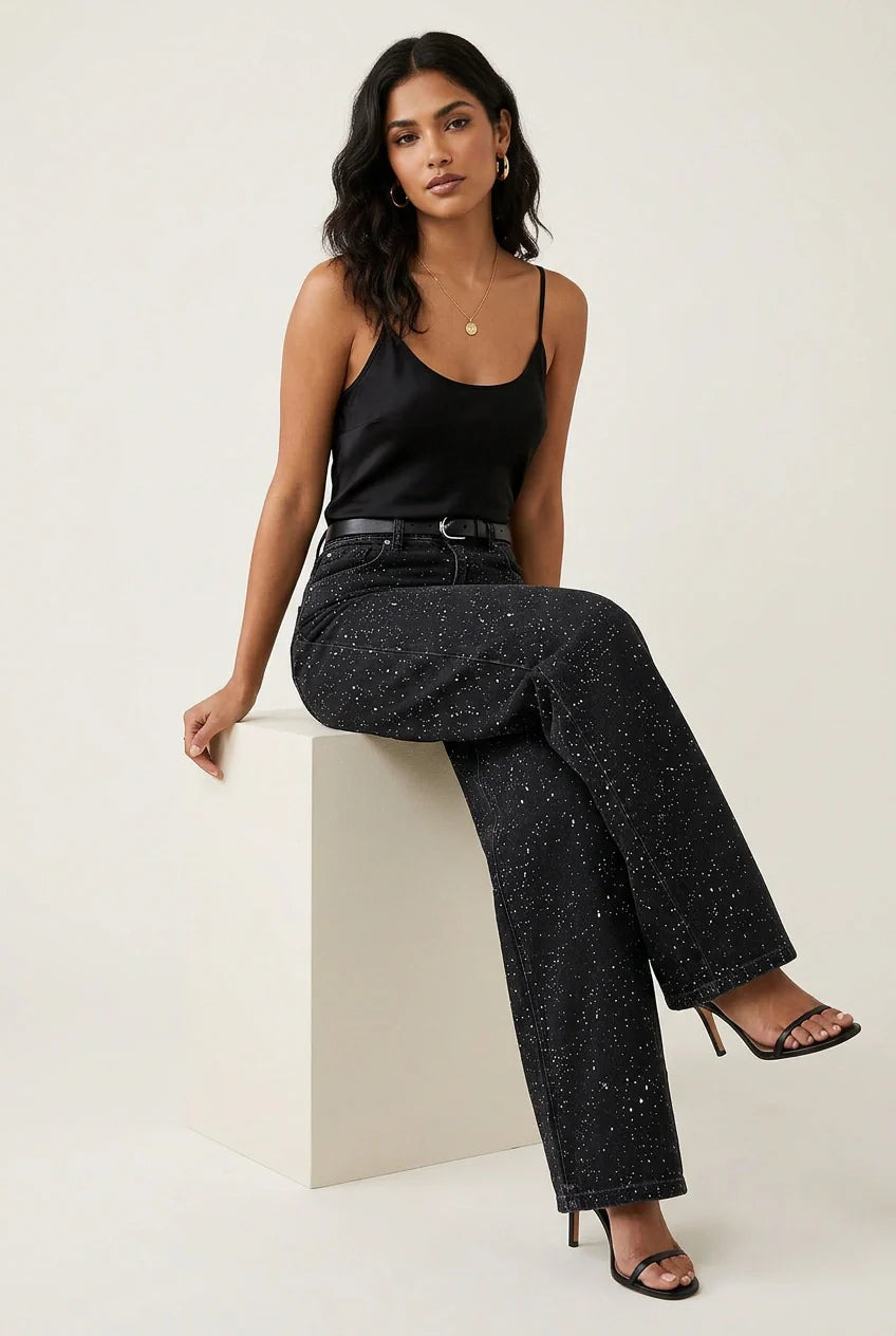 Damen Jeans | hoher Bund mit geradem Beinverlauf