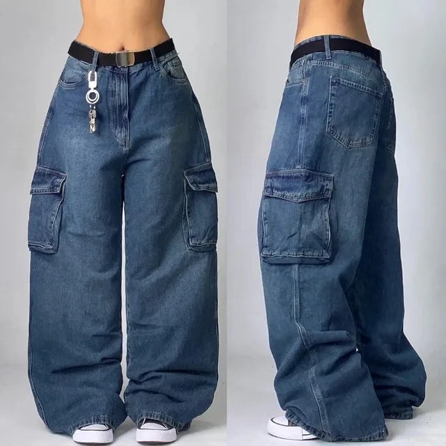 Damen Cargo-Hose | Lockere Form mit seitlichen Taschen