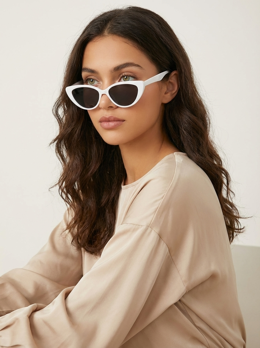 Damen Sonnenbrille | spitze Fassung mit schmalen Bügeln