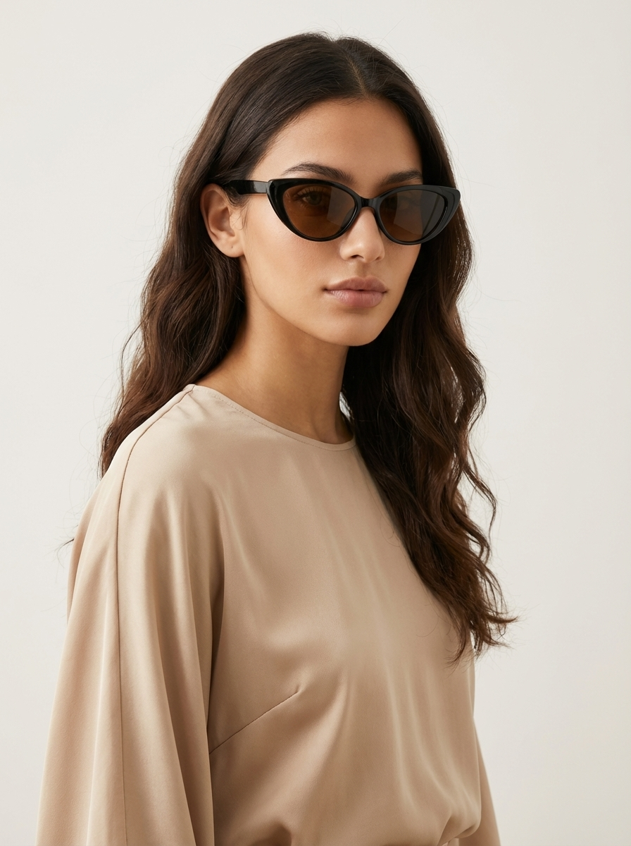 Damen Sonnenbrille | spitze Fassung mit schmalen Bügeln