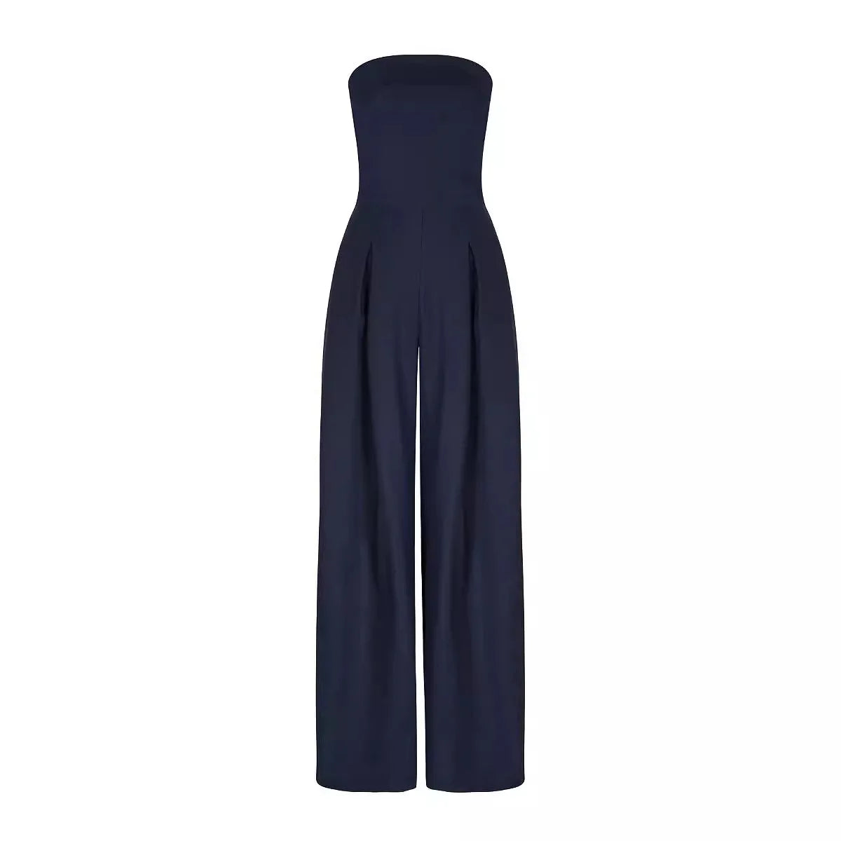 Damen Jumpsuit | Schulterfreier Schnitt mit weitem Bein