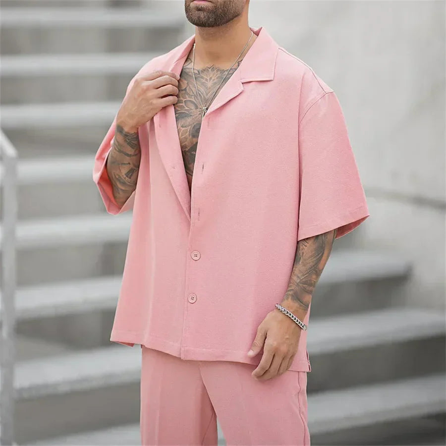 Herren Sommer-Set | mit Kurzarm-Oberteil und Shorts