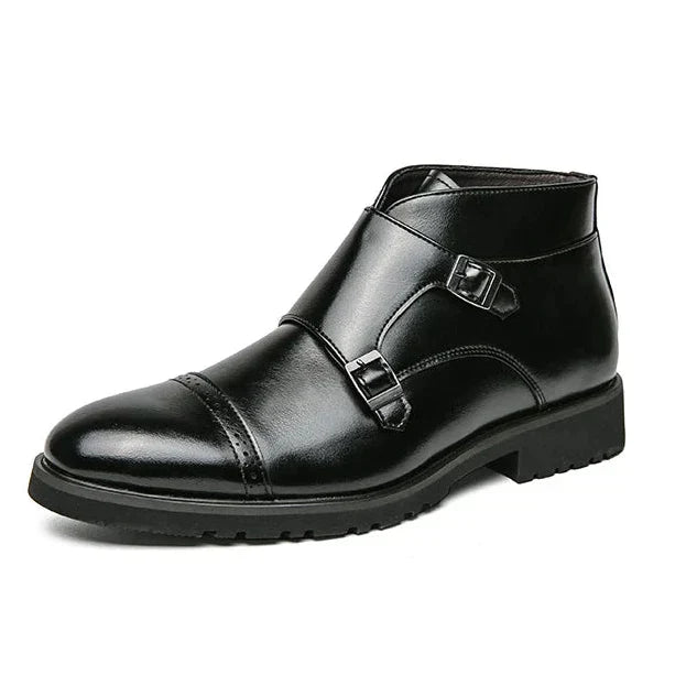 Herrenstiefel | Geschlossene Form doppelte Schnallen über Knöchel