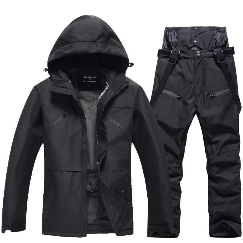 Unisex-Skianzug im zweiteiligen set | winterlicher funktionstil