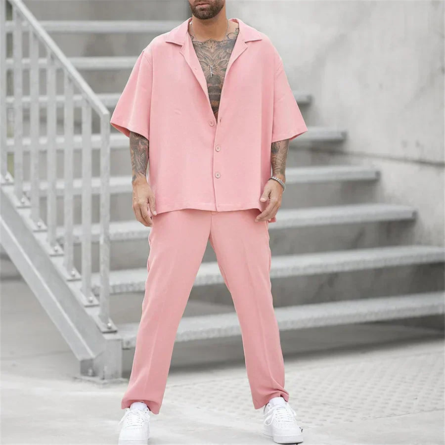 Herren Sommer-Set | mit Kurzarm-Oberteil und Shorts