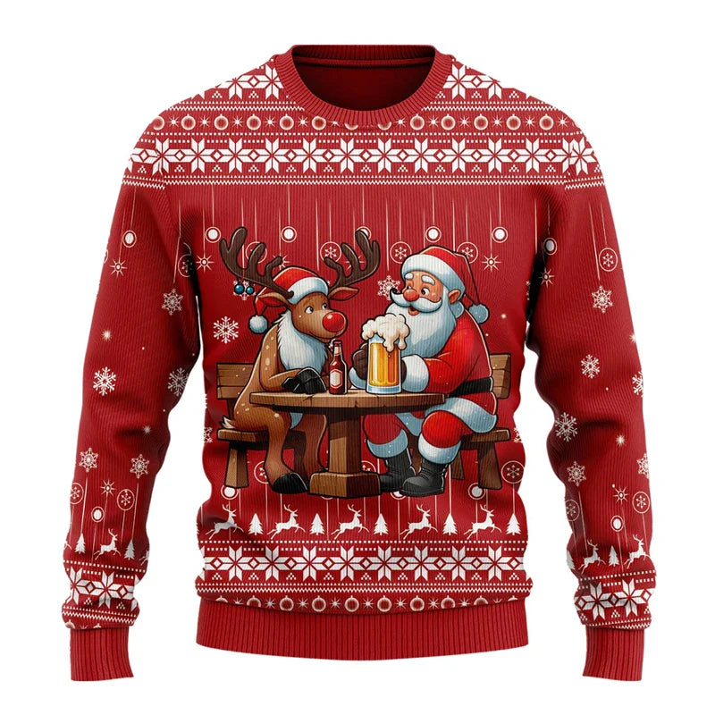 Herren-Pullover mit musterdesign | moderner schnitt