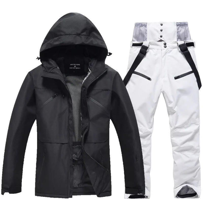 Unisex-Skianzug im zweiteiligen set | winterlicher funktionstil