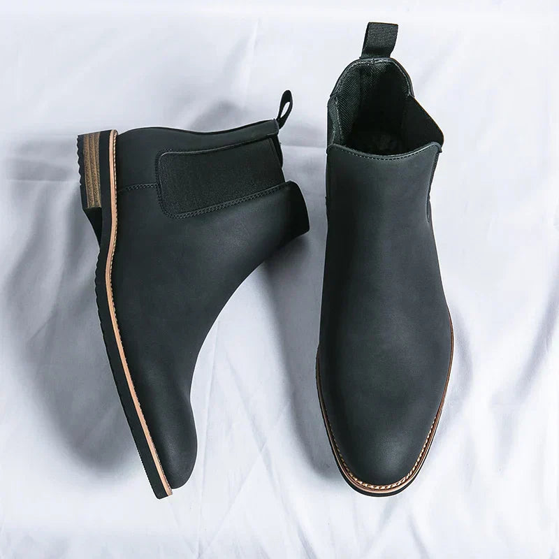 Herrenstiefel | Elastische Seiten Schlupfform über Knöchel