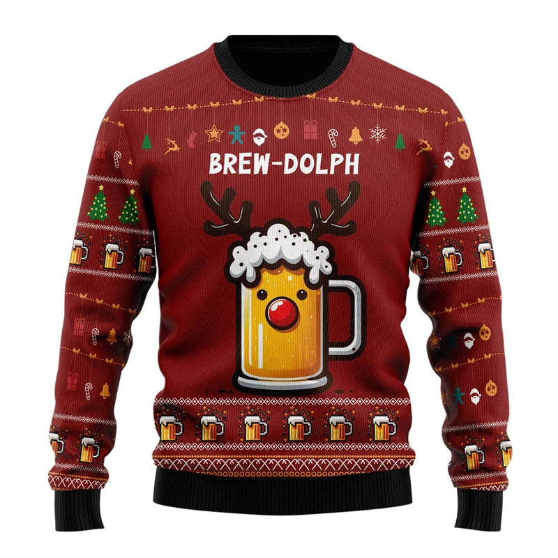 Herren-Pullover mit musterdesign | moderner schnitt