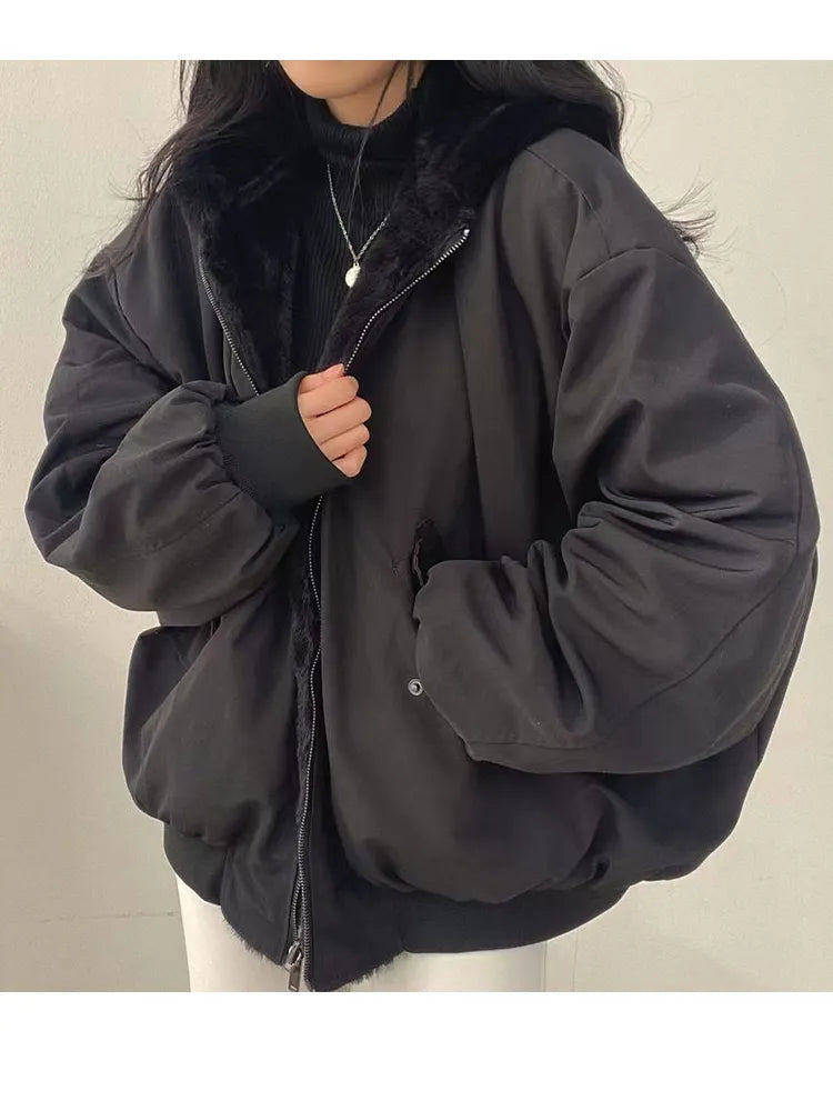 Damen-Winterjacke mit langem ärmelschnitt | Wintertauglich