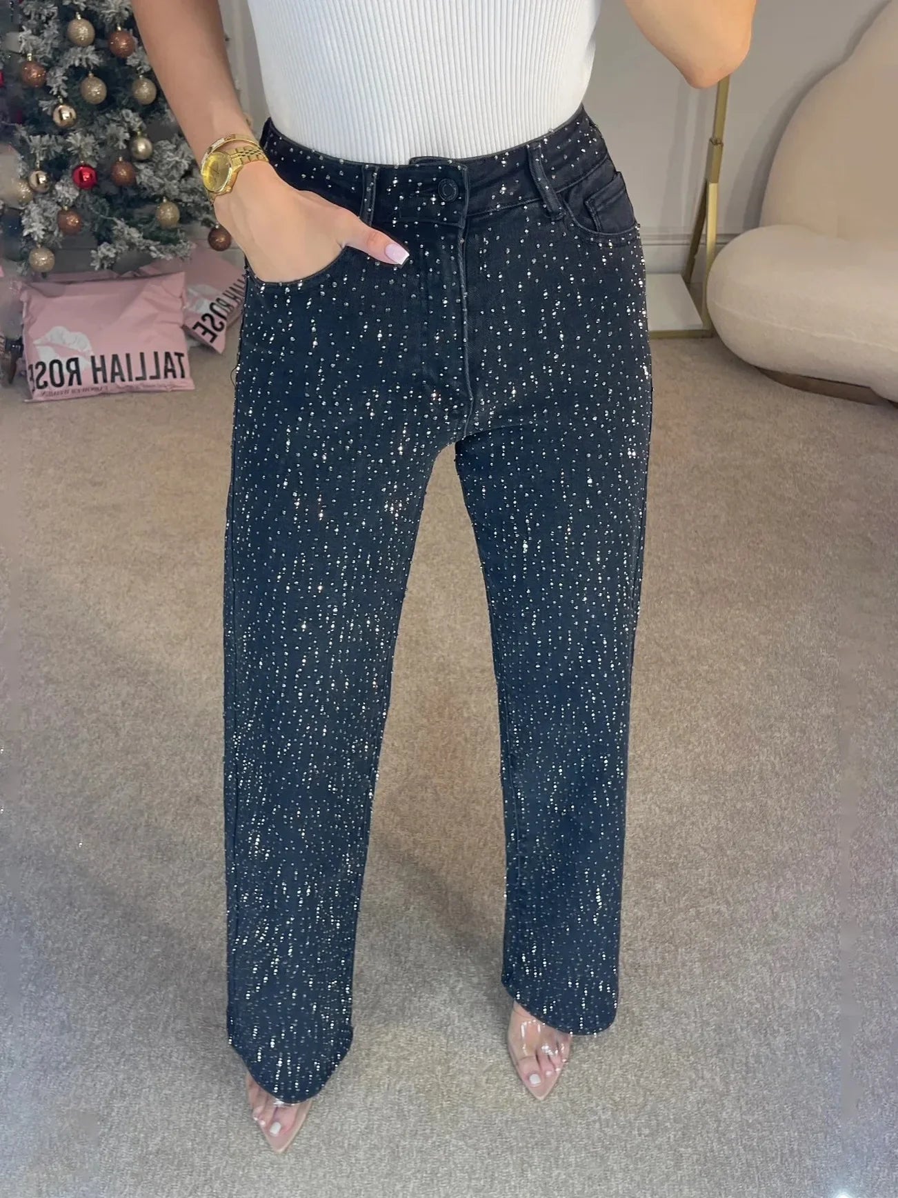 Damen-Mom-Jeans | reguläre Passform
