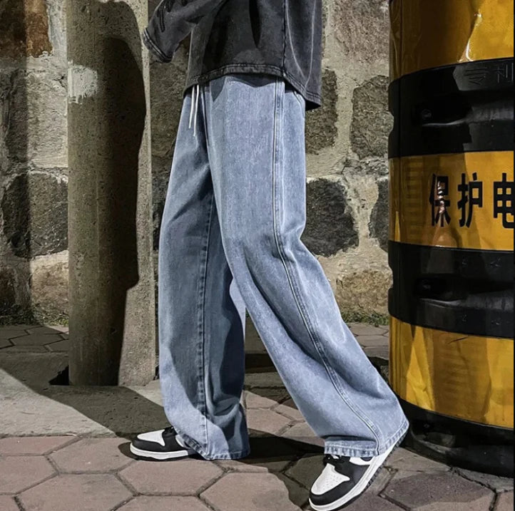 Herren-Jeans mit weiter silhouette | urbaner freizeitstil