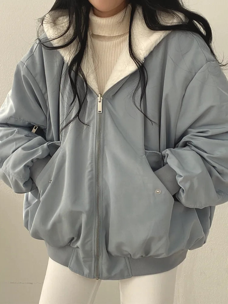 Damen-Winterjacke mit langem ärmelschnitt | Wintertauglich