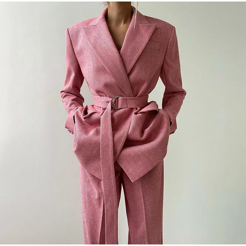 Damen Set | Blazer, Hose und Corset-Top im dreiteiligen Aufbau