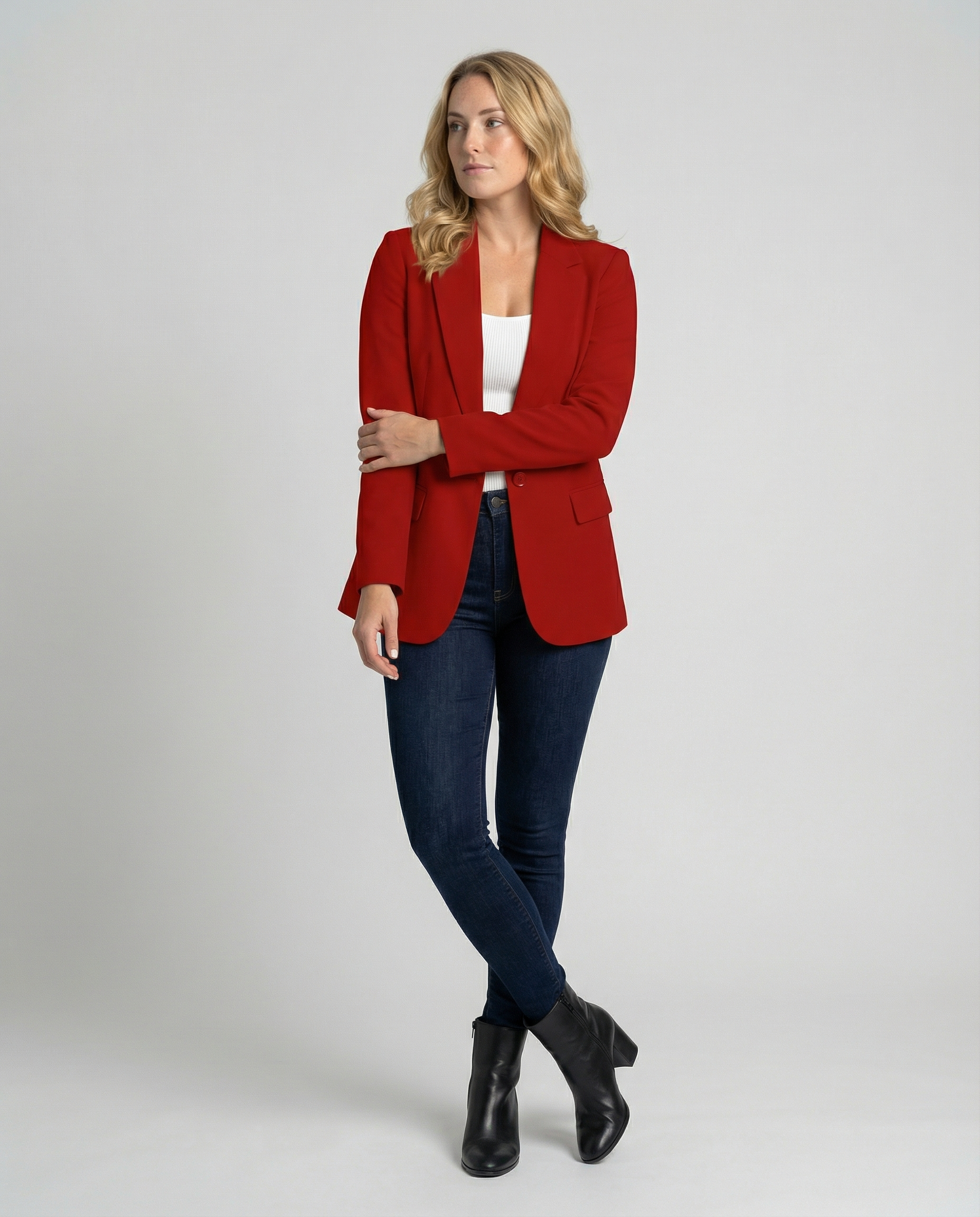 Damen Blazer | Reverskragen mit Einreiher-Verschluss
